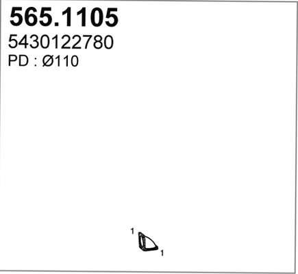 排气管(前) ASSO 565.1105
