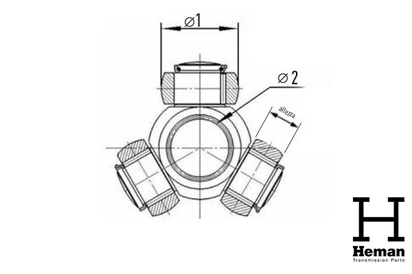heman半轴三球销万向节前桥tr50175